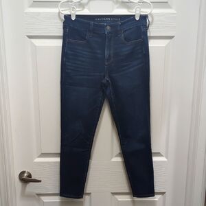 American Eagle Hi-Rise Jegging - Dark Blue 6 X-Short